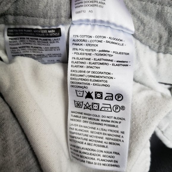 Dockers Slim Fit Grey Jeans / Casual Dress Pants - Picture 4 of 5